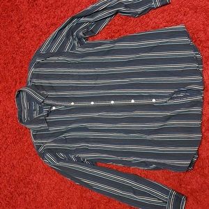 Nautica Striped Button Down Dress Shirt